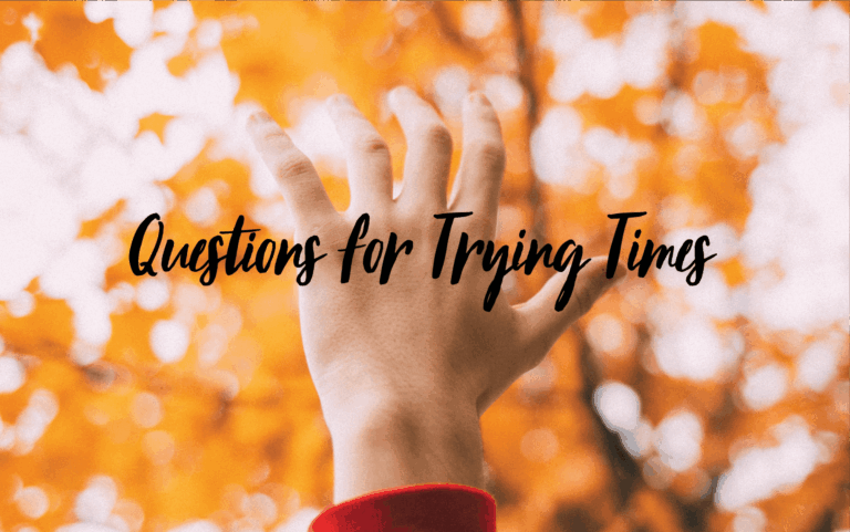 Questions for Trying Times