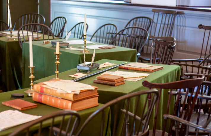 inside independence hall